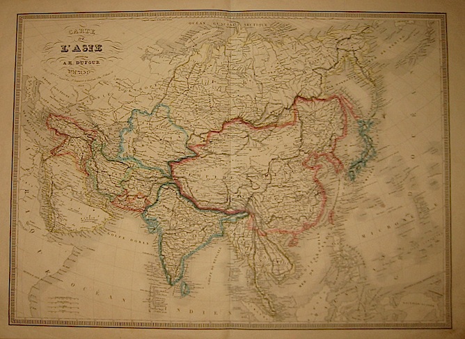 Dufour Auguste Henri Carte de l'Asie 1840 Parigi-Tolosa 